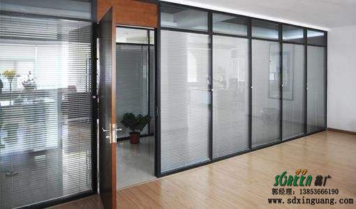 濰坊玻璃隔斷廠家,濰坊85款單雙玻活動隔斷